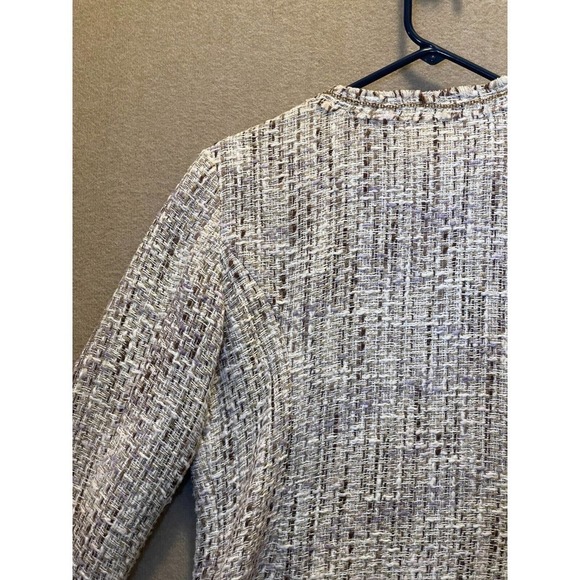 Chico's Jacket Women's 1 Brown Sparkle - Picture 8 of 12